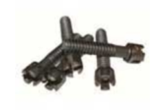 Ferr.d'arm.hamburger vis 60mm fer blanc 