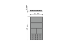 Chic line juwelen indeling b.242  d.445mm