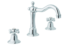 Tradition batterie 3 trous lavabo vidage  chrome