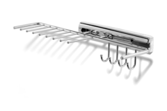 Porte-cravates extensible 130mm chrome  