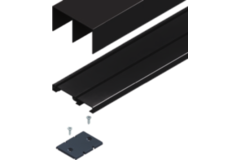 Set boven en onder S85 3m zwart