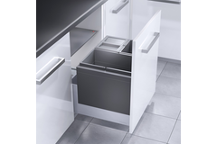 Hailo triple XL 60cm 56l (3 emmers) 1x28l + 2x13l + 1x28l + 2x13l + 1 deksel voor 13l
