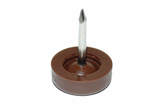 Pootglijders 64/15mm bruin