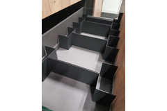 Os répart range-couverts c 120cm h 12.9cm gris ard 