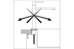 Renfort pour mitigeur / Inox