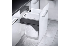 Hailo Laundry Carrier k.60 2x33l grijs