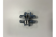 Charnière invisible 68.8x15.7mm nickel brossé 