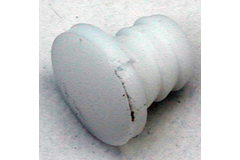 Deurdemper bolle aanslag wit 5mm