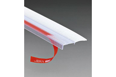 Joint adhésif av. languette couvre-joint recoupable, v. 8/13.5, B21+20 L3000, transparent