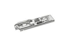 Lineaire montageplaat met directe hoogteverstelling, vernikkeld, Rijboring 20 x 32 mm, voor schroefbevestiging, dikte 1.5 mm