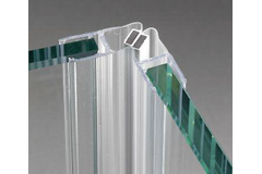 Joint magnétique à 45° avec aimant blanc gauche, pour verres 6/8, L2200, transparent