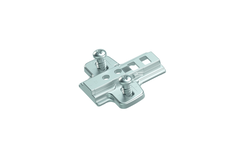Adapterplaat voor parallelle adapter, met voorgemonteerde euroschroeven, dikte 0.0 mm