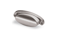 Schelpgreep Lorica, boorafstand 64, L 100 mm, B 33 mm, H 22 mm, tinkleurig