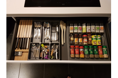 Mono kruidenlade K 60 cm leigrijs 526 x 473 mm 526 x 473 mm