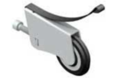 Onderwiel 40mm voor schuifwand Base Floor