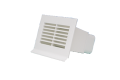 Grille+clapet anti-retour d.125std blanc  
