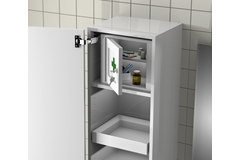 Ninka banio armoire à pharmacie blanche  260 x 243 x 190 mm - verrouillable