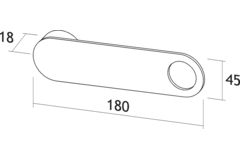 Tf-line porte-manteaux rabattable loop antracithe 