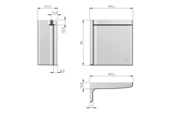 Libra H11 afdekkap antraciet rechts