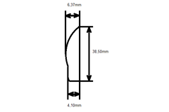 Profil Led 5mm l.1200mm alu interrupteur integre à droite
