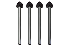 Clappo set de pied rabattable h.71 inox-look  