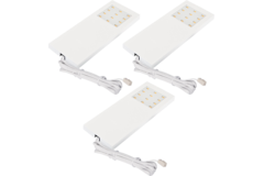 Hera set 3 x slim-pad Led 5w 24V 3000K blanc +transfo 15W