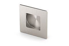 Poignée d'insertion Apolda, L 65 mm, B 65 mm, H 14 mm, Inox brossé