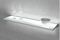 Teo Slim led tablette verre 450mm 4.85W 4000K alu 