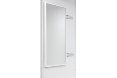 Exclusiv uittrekbare spiegel h.1155mm wit