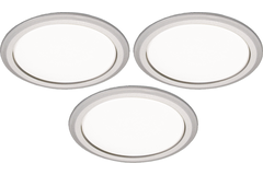 LD8001-55 set leds encastrable 3x3W 3000K alu + convertisseur dimmable + câble 2000mm
