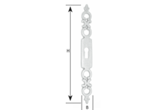 Sleutelplaat 708/c L 140mm verkoperd