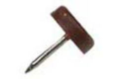Pootglijders 64/22mm bruin