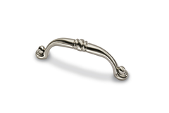 Poignée Alberta, entraxe de perçages 96, L 110 mm, B 14 mm, H 28 mm, aspect inox brossé