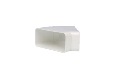 Coin 135° tube plat d.125 std blanc  