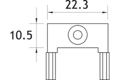 Embout à visser pour profil led Channelline 11 (par paire)