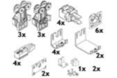 Garniture Hawa Clipo 36 H MS, pour 2 portes ,26mm 