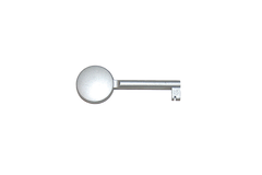 Sleutel 25 zamak 45mm chroom