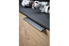 Poig edge straight ea320 l350 alu noir mat brossé 