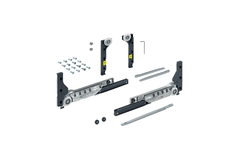 SlideLine M Beslagset voor gedempte deuren (sluitings-, openings- en collisiedemping), 10 kg, Minimale deurbreedte mm: 450