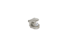 Taquet pour verre 5mm reglable 4-8mm nickele avec broche 