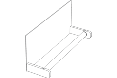 Miro M porte-rouleau essuie-tout gris foncé  