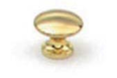 Bouton d.16mm laiton poli 
