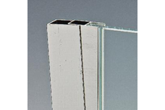 Overgangsprofiel, voor 8/10 mm glas, L2300, glanzend aluminium
