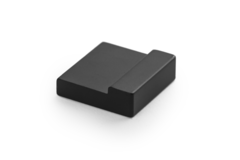 Knop Moka ba16 32x30x10 alu zwart