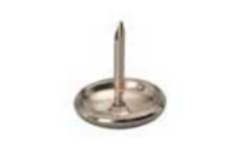 Glissieres pr.pieds metal avec clou d:16mm  