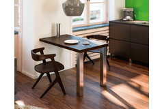 Pied jumbo alu h.1100mm  sans plaque de fixation