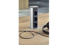 Brick rvs b-f 3 stopcontacten + 2 usb