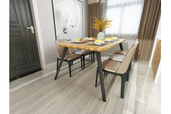 Pied de table spider t 72x40 noir mat (4 pcs) 
