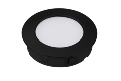 Spot Led solo d.58mm 2.4w 3000K 230V noir + 2 mètre de câble sans fiche