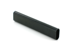 Tube de penderie ovale 30x14/2000mm alu noir mat 